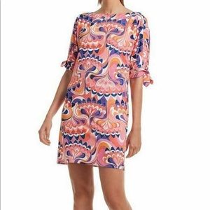 Trina Turk NWT Small Fusion Coral Stretch Dress